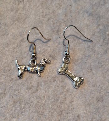 Boucles d'oreilles Chien