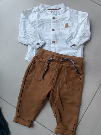 Chemise manches longues+pantalon