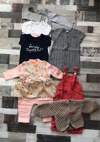 Lot de 7 vêtements 6 mois