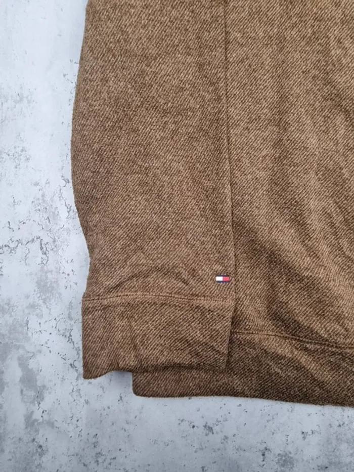 Pull col châle Tommy Hilfiger marron – Taille XXL Hommes (mesures en photos) - photo numéro 5