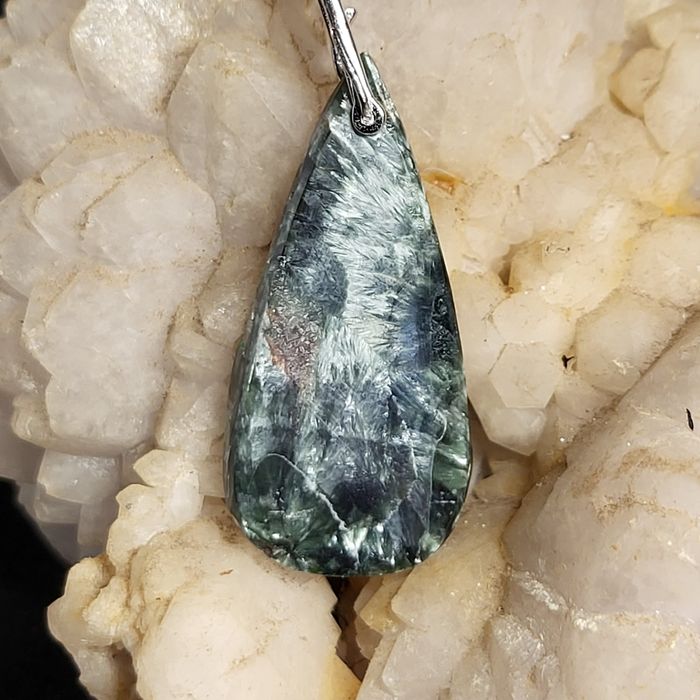 Pendentif en seraphinite de Russie 🤩 - photo numéro 2