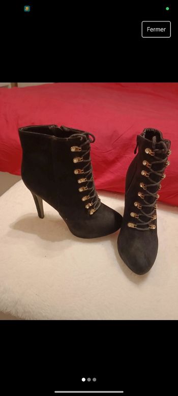 Chaussure a talon bottine