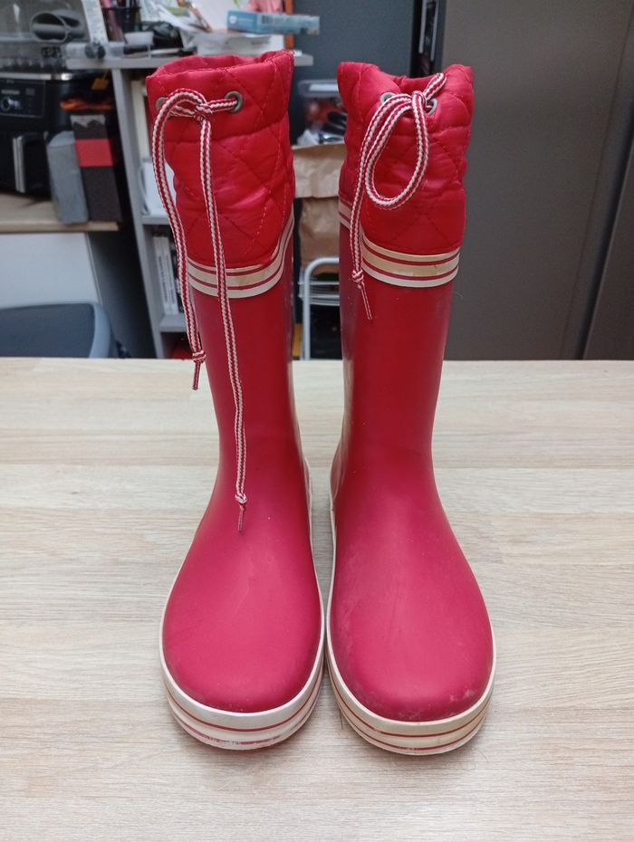 Bottes de pluie rouge Vertbaudet Taille 32