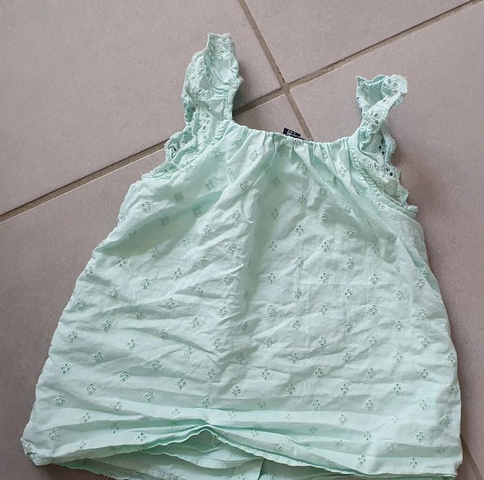 Robe Vintage Tutu Pour Bébé Fille 3 Mois - Couleurs Rose Et Vert à Volants, Style Années 90