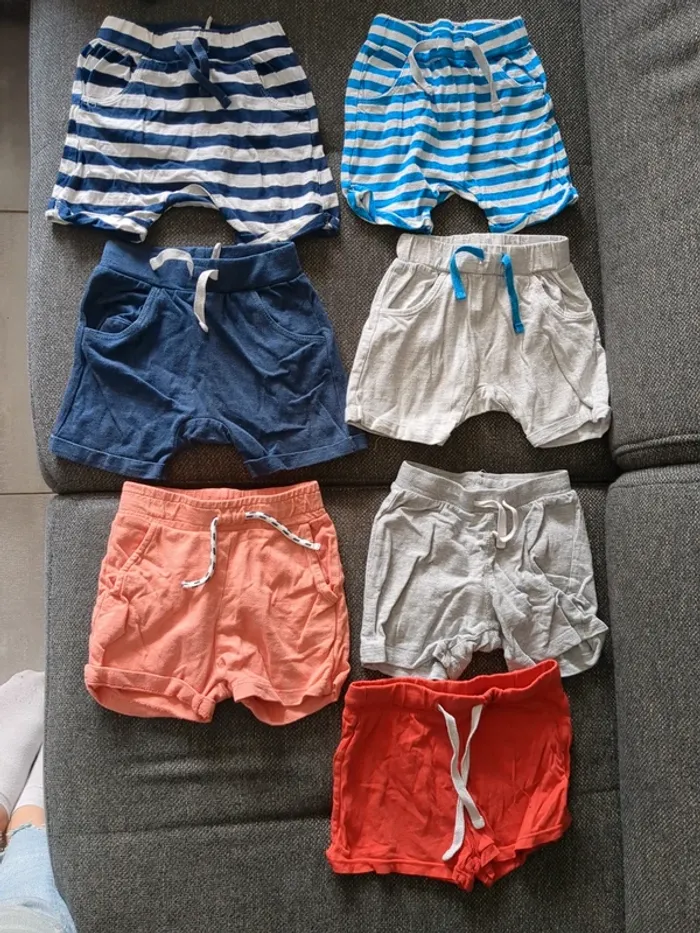 Lot de 7 shorts bébé garçon 74 cm