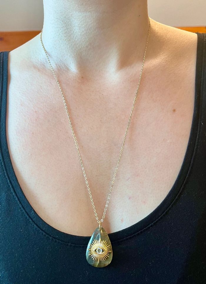 Sautoir talisman Labradorite protectrice - photo numéro 10