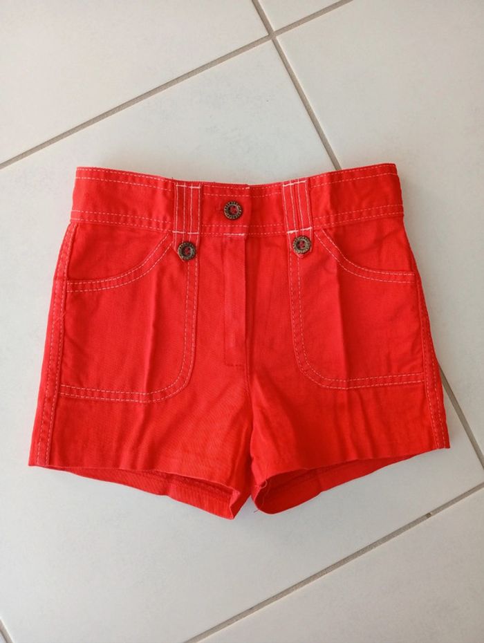 DAV Jeans - short rouge taille 8 ans