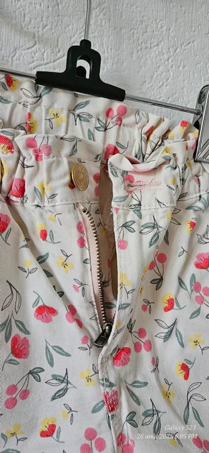 Short fleuri + débardeur encolure broderie anglaise 10/12A - photo numéro 8