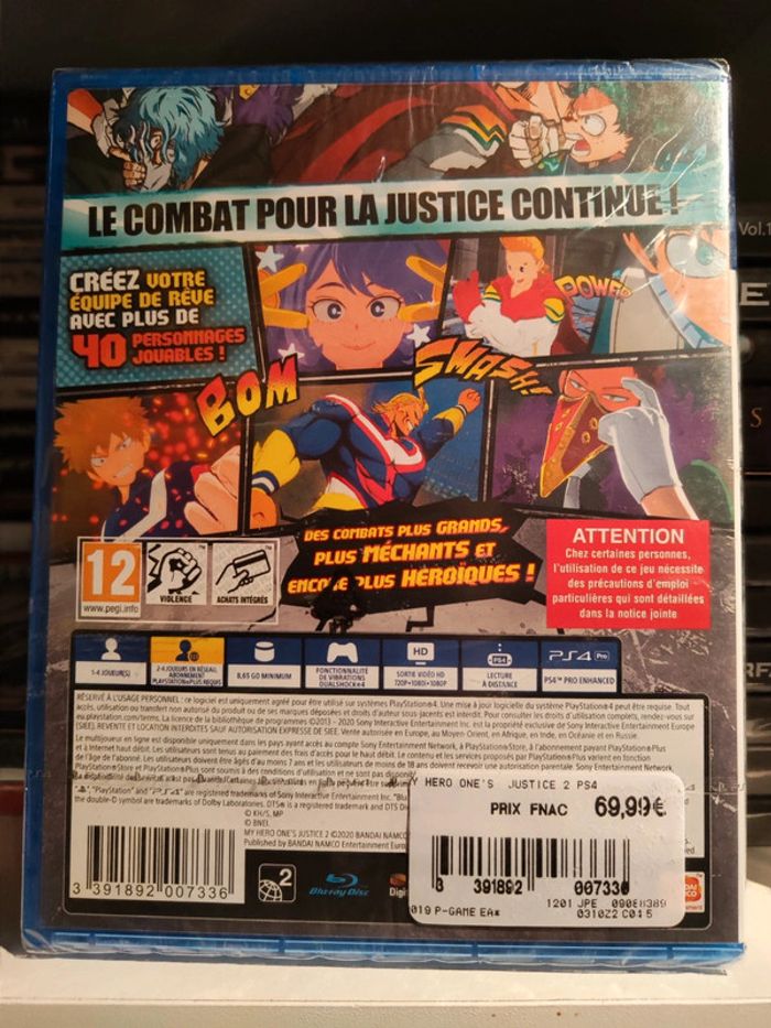 My Hero Academia One Justice 2 PS4 neuf - photo numéro 2