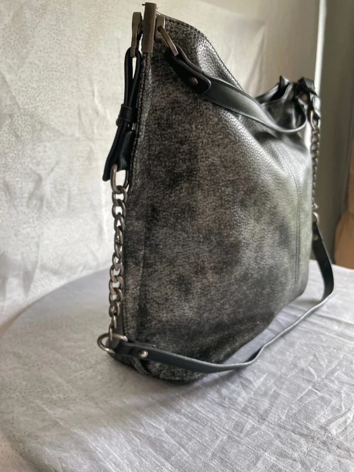 Sac Adopt’ gris métallique - Comme neuf - photo numéro 3