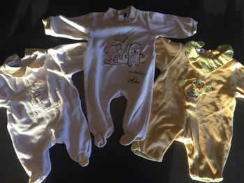Lot de 3 pyjamas mixtes 0-1 mois