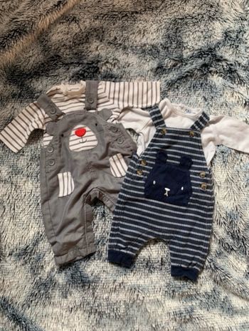 Lots de deux salopettes