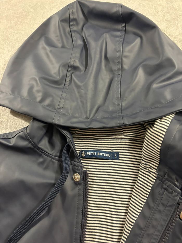 Ciré / Manteau Petit Bateau Bleu marine Taille XXS - photo numéro 4