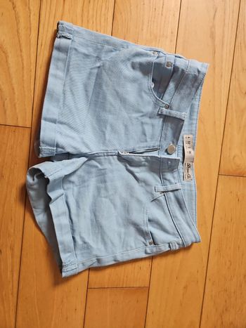 Short jean bleu clair