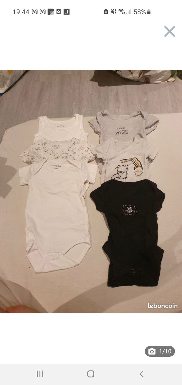 Vetement garçon 1 mois