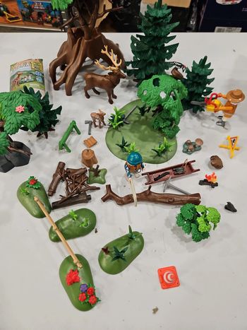 Bûcheron en forêt playmobil