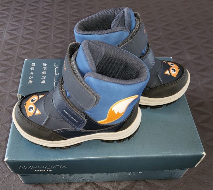 Bottes neige pluie 23 Geox fox bleues - photo numéro 3