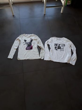 Lot de 2 tee-shirt manches longues chiens Gémo  12 ans