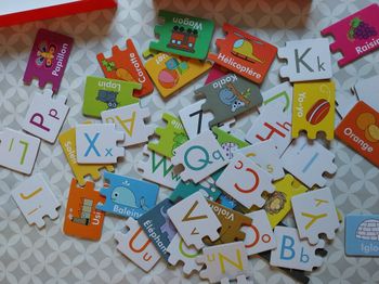 Les paires l'alphabet en 26 puzzles