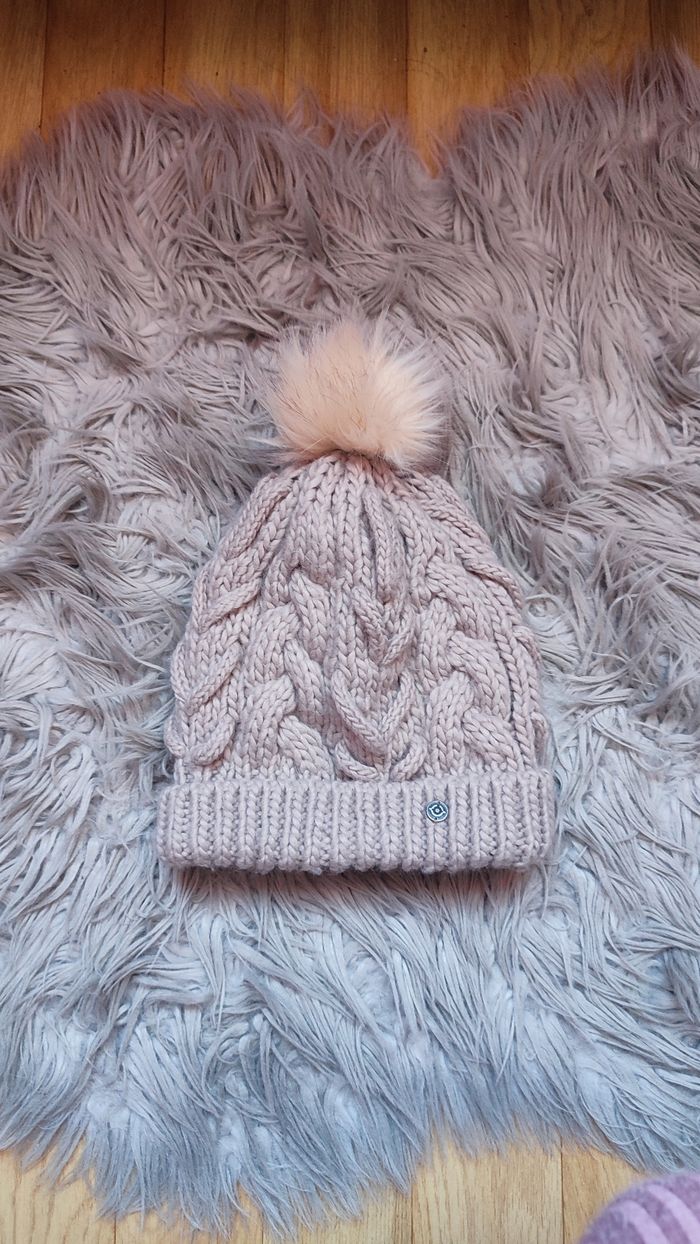 Bonnet beige Bonobo pompon - photo numéro 7