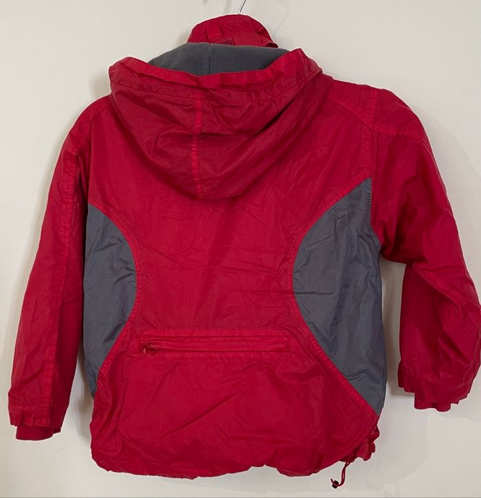 Veste Polaire Coupe-Vent Rouge garçon taille 6 ans Domyos décathlon - photo numéro 2