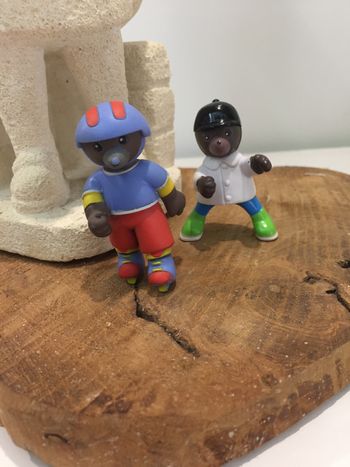 Lot de deux petit ours brun