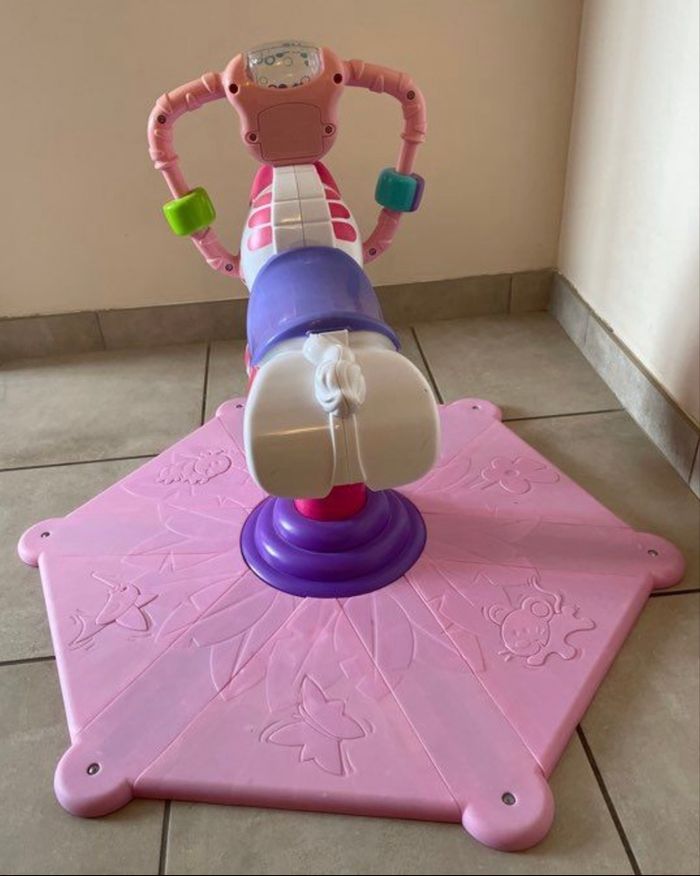 Zèbre tourni rebond rose - photo numéro 5