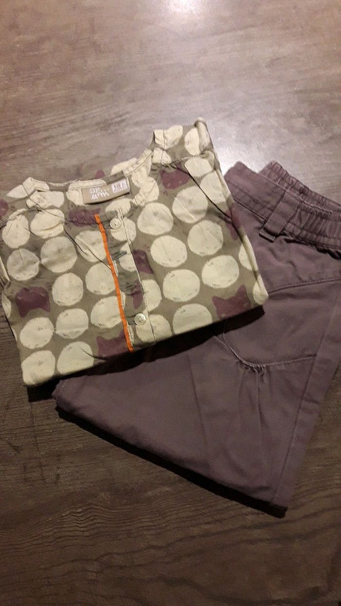 Ensemble pantalon, chemisier