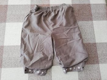 Pantalon doublé taupe 12 mois
