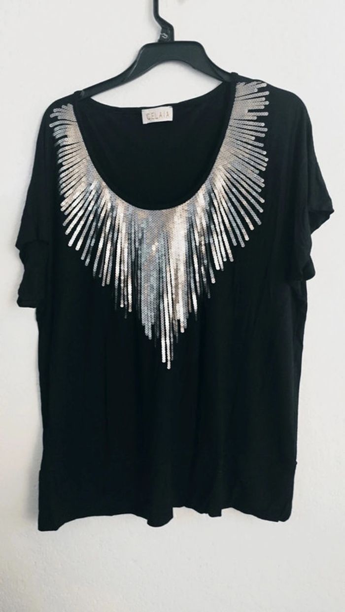Tunique noire - Celaia - taille 46/48
