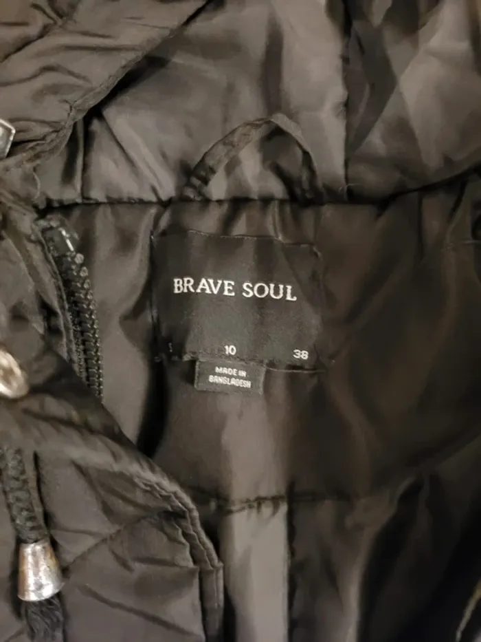 Parkas doudoune a capuche taille 38 noir - photo numéro 3