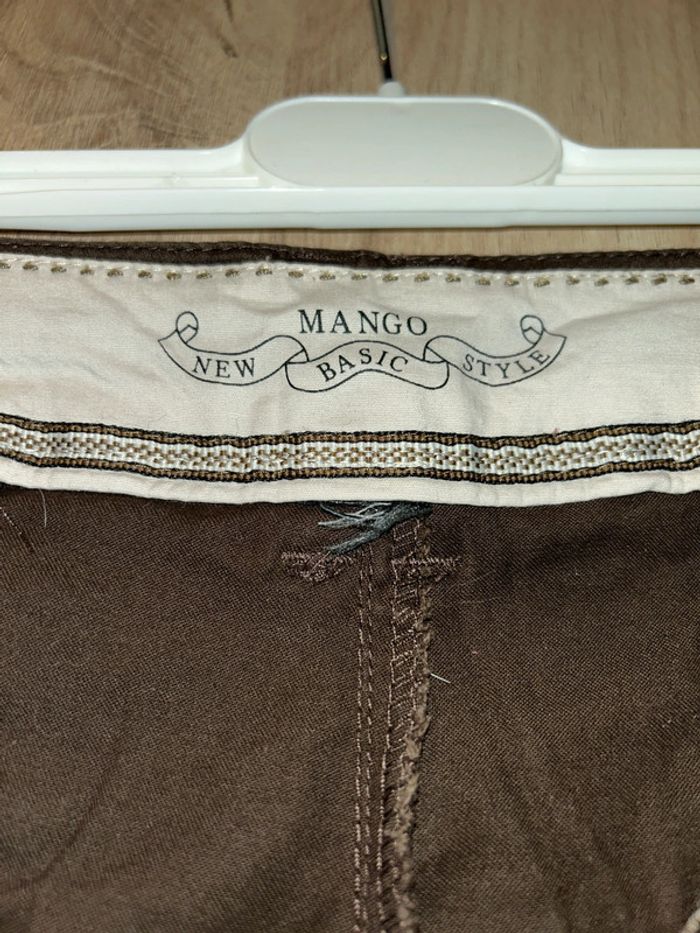 Pantalon habillé marron Mango taille 44 - photo numéro 4