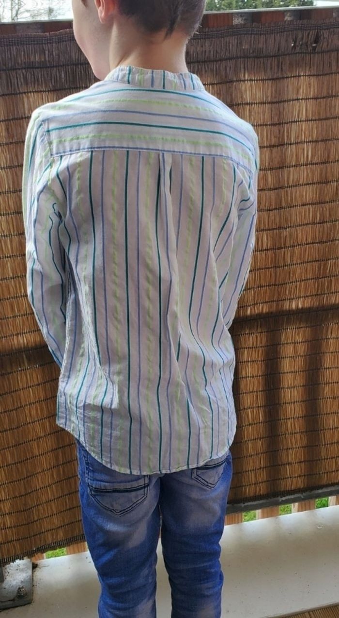 chemise en coton  jacadi 6ans col mao (10e) - photo numéro 2