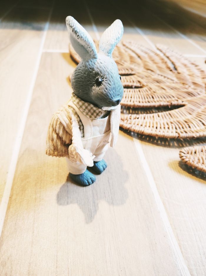 🐰Poupée petit lapin avec sa veste Les copains de la forêt marque Berchet - photo numéro 4