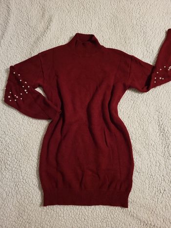 Pull long et chaud avec perles !