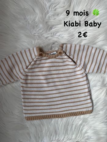 Pull 🍀 9 mois 🍀 Kiabi