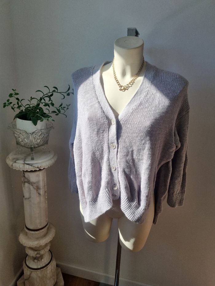 Cardigan gris comptoir des cotonniers - photo numéro 6