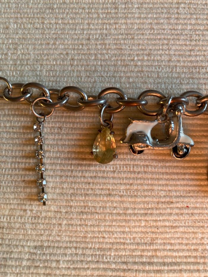 Bracelet avec charms en métal argenté - photo numéro 12