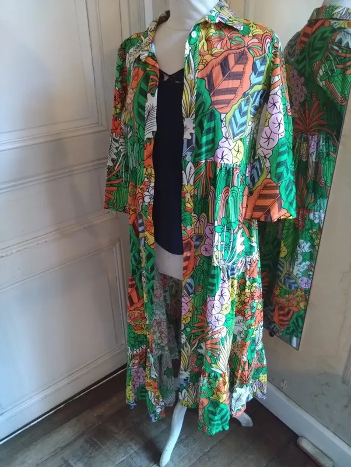 Robe longue Johanna bohème vintage années 70 – style hippie T36-38 - photo numéro 2