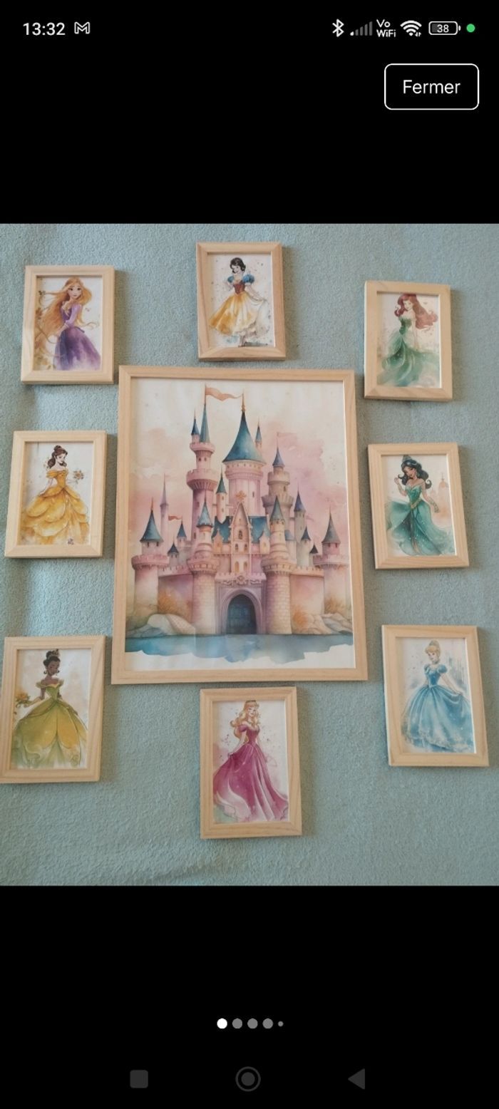 Décoration murale Princesses Disney
