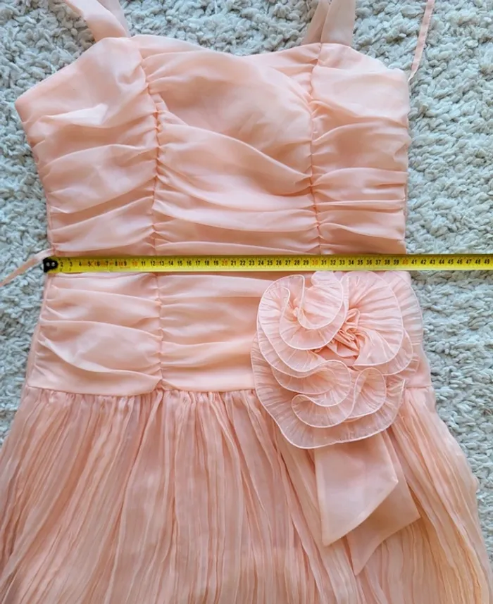 Robe de bal ou de cérémonie rose pâle Taille 40 Fabriquée en France - photo numéro 18