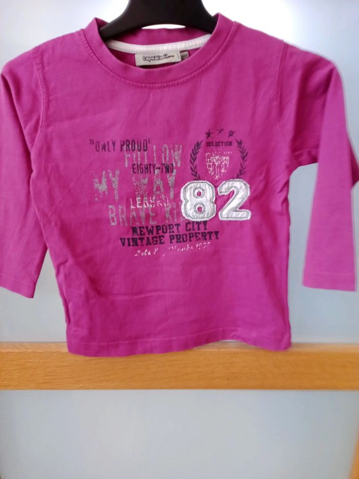 T-shirt manches longues Garçon 3 ans - photo numéro 2