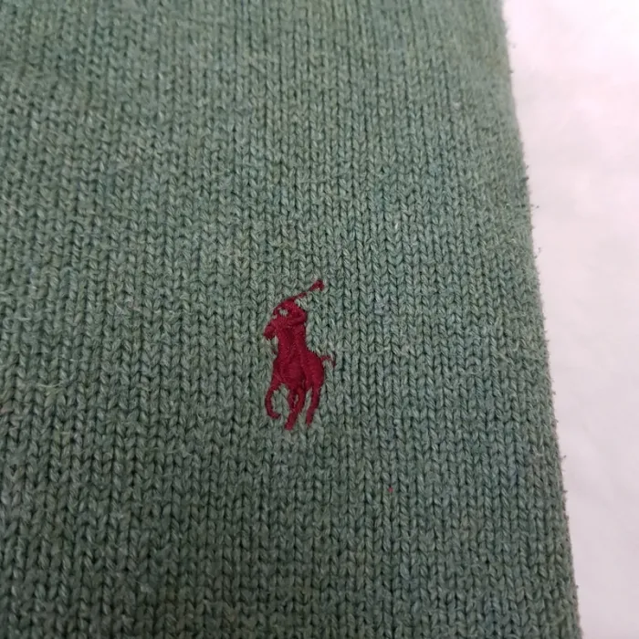 Pull Camionneur half demi zip Ralph Lauren L Vert - photo numéro 5