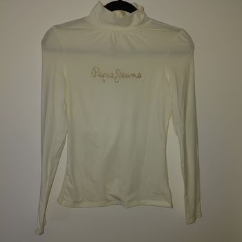 Pepe Jeans - t shirt blanc cassé Taille S