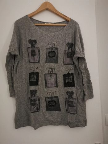 Pull parfums gris