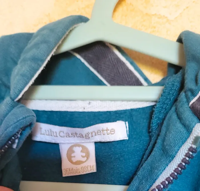 Gilet zippé capuche garçon Lulu Castagnette - photo numéro 3