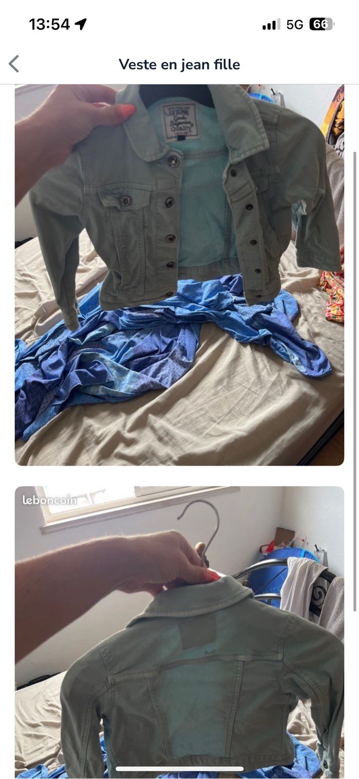 Veste en jean 4 ans