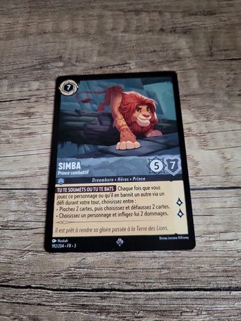 Carte Lorcana Simba super rare