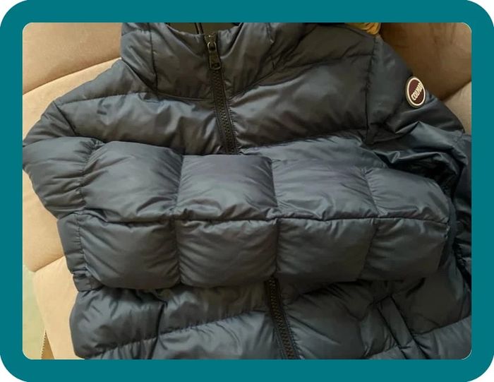 Doudoune longue bleue remplissage duvet 10 ans - Colmar - photo numéro 6
