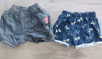 Lot de shorts 1 an
